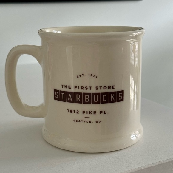 The First Starbucks Store Pike Place Split Tail Topless Mermaid Mug Made in USA - Picture 2 of 6